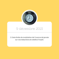 Échéance comptable 9 décembre 2021